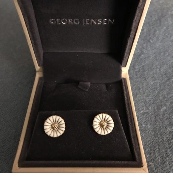 Georg Jensen Jewelry - Georg Jensen Gold Plated Daisy Stud Earrings